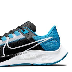 Unisex Carolina Panthers Nike Black Zoom Pegasus 38 Running Shoe